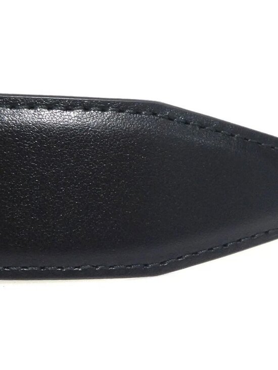 BALENCIAGA Belt Black/Neon Green Leather/Metal main image 6